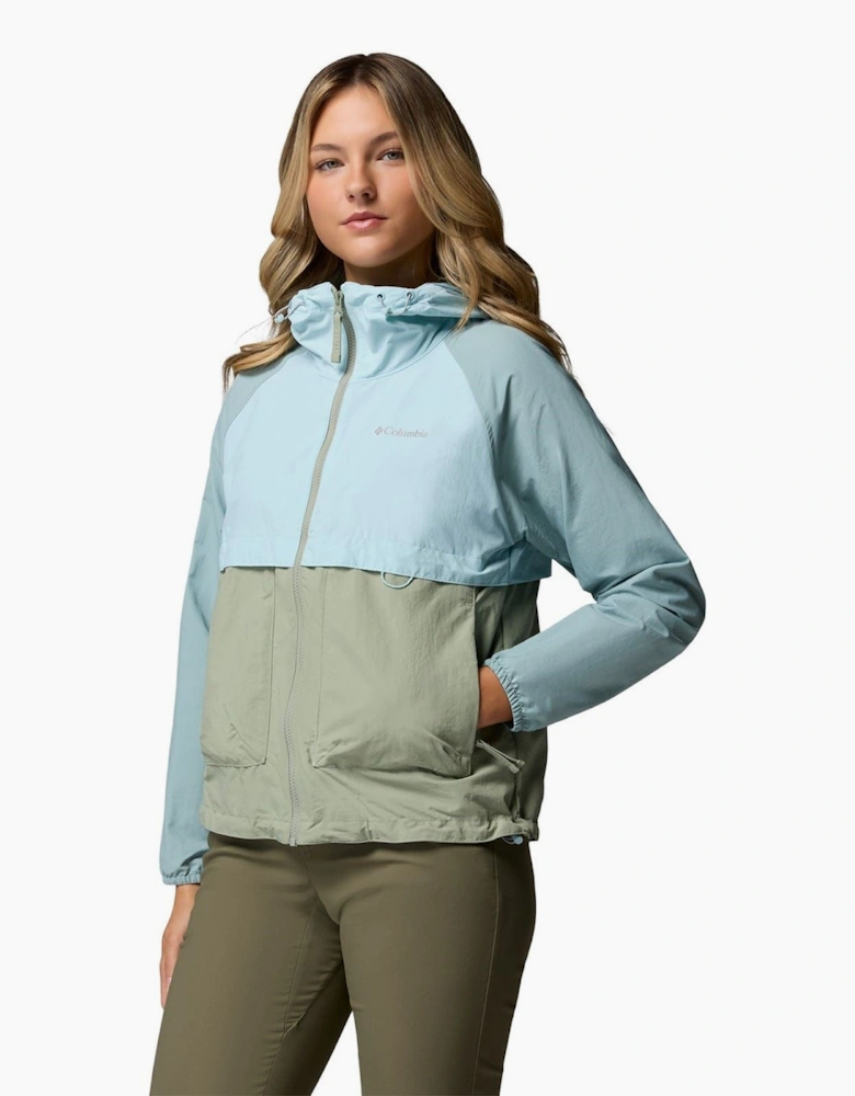Spire Valley Women's Green Windbreaker Jackets