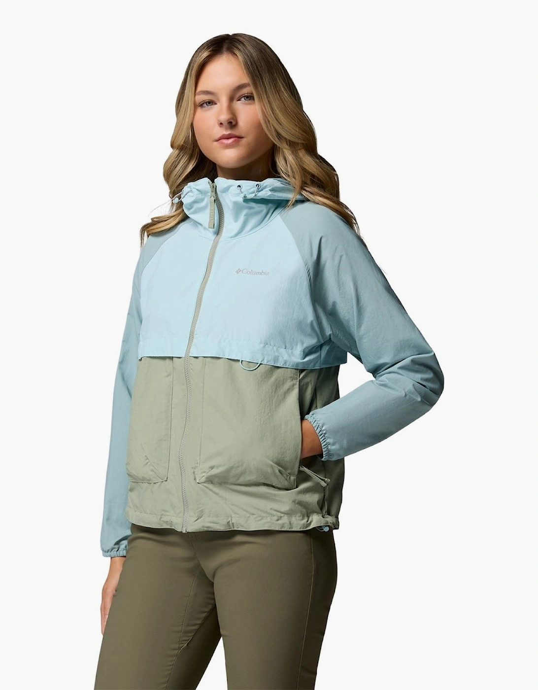 Spire Valley Women's Green Windbreaker Jackets