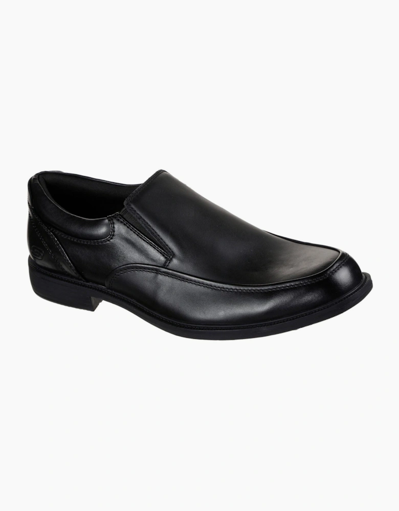 Dreston Ratlon Leather Men's Black Loafers