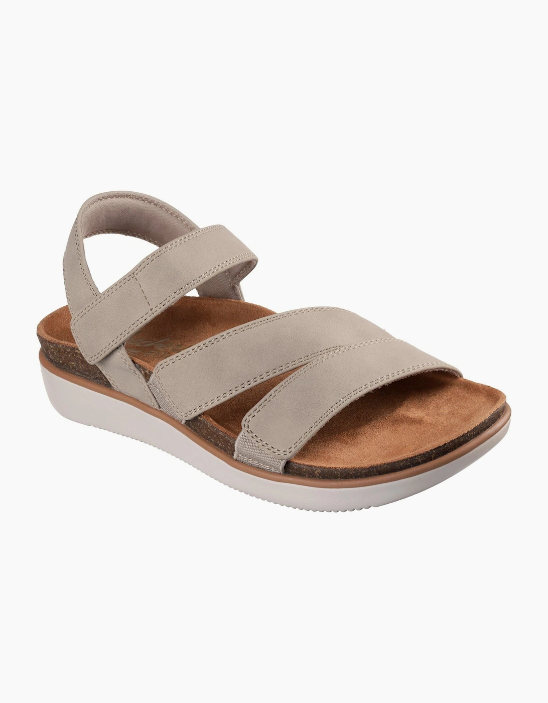Lifted Comfort Polyurethane Women's Taupe Sandals, 6 of 5