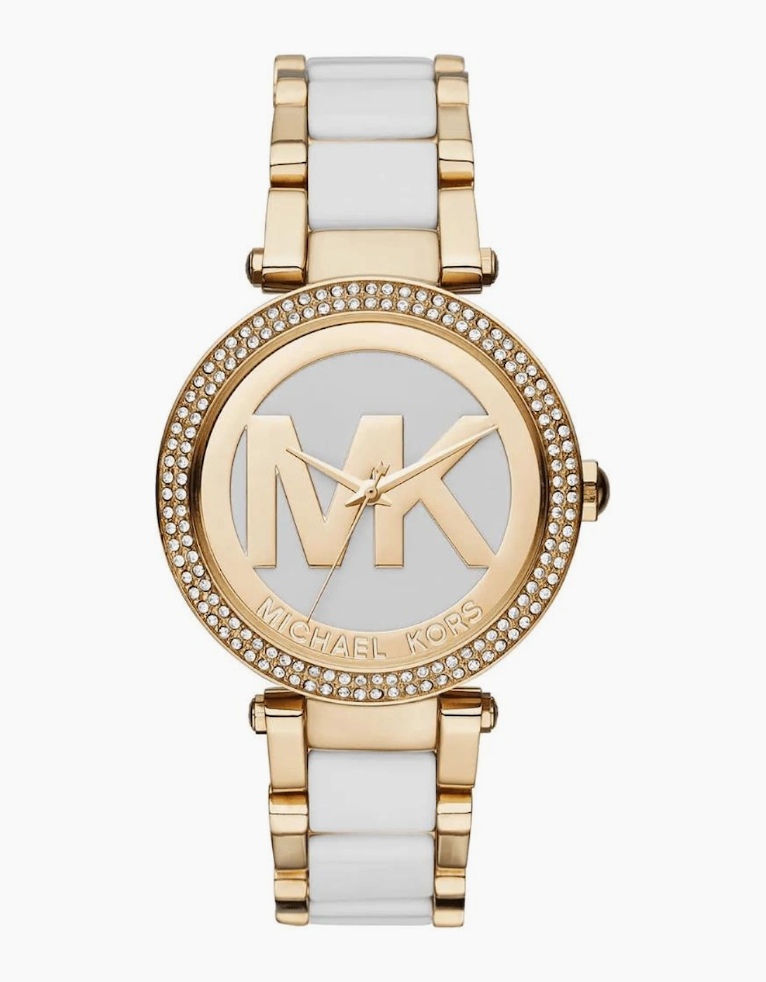 Michael Kors Women's Michael Kors MK6313 Parker White Dial Ladies Watch - Silver