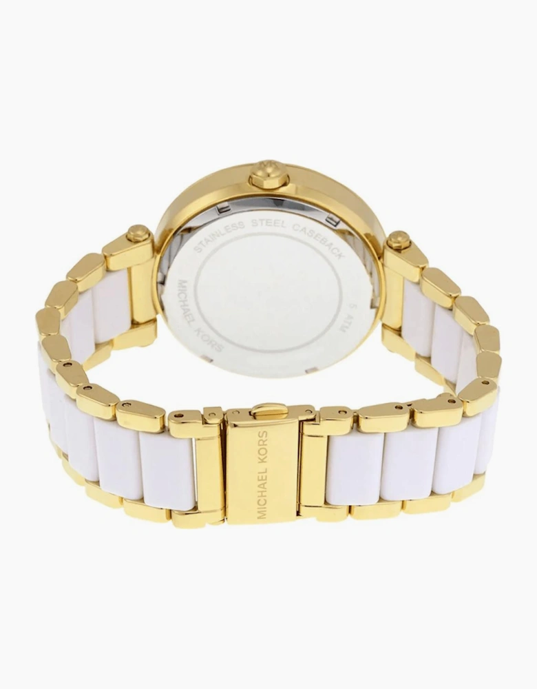 MK6313 Parker White Dial Ladies Watch