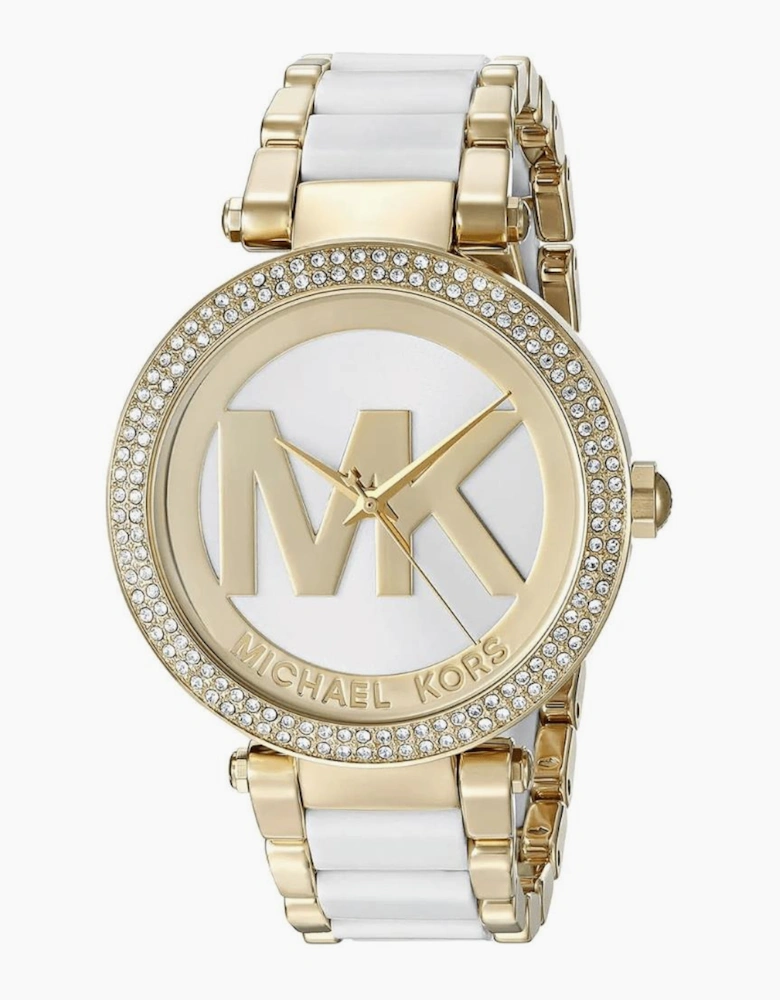 MK6313 Parker White Dial Ladies Watch