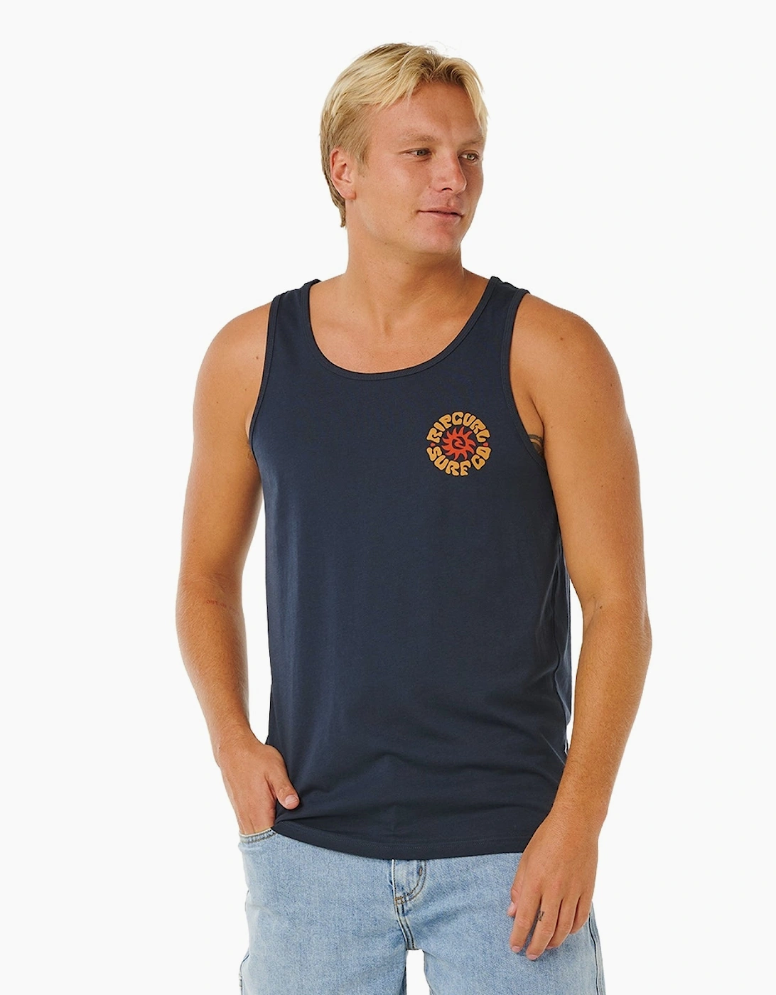 Rip Curl Mens Pacific Rinse Tank Graphic Vest, 2 of 1