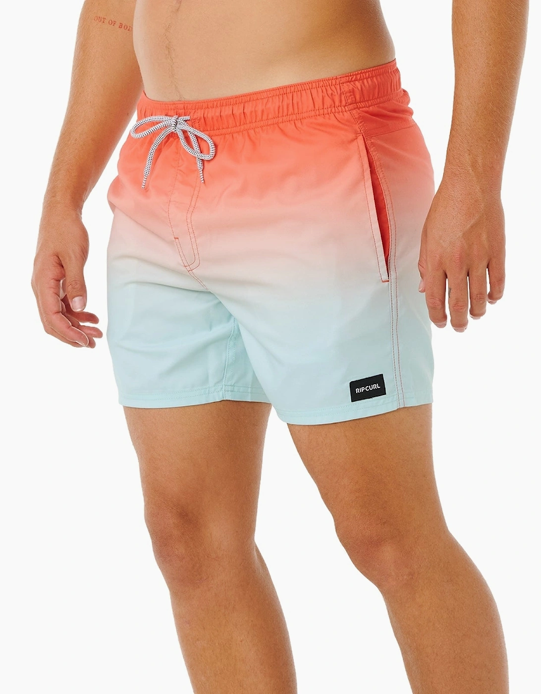 Ripcurl Men's Red Rip Curl Offset Fade Volley Boardshorts  33/32/32 M