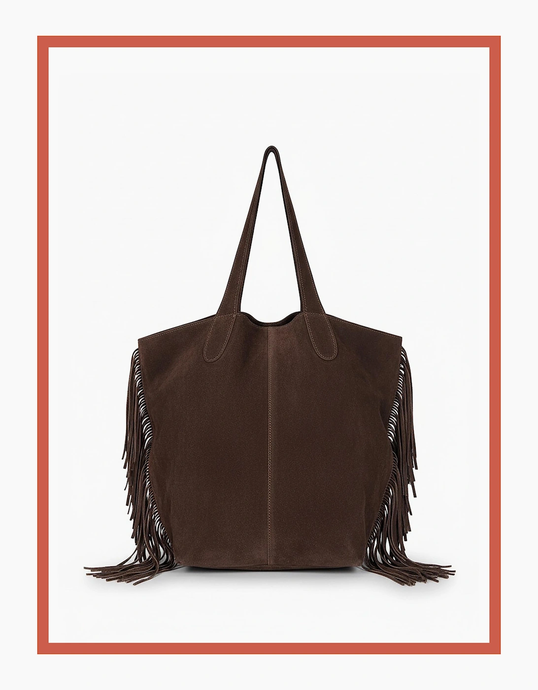 Vancouver Soft Suede Tote - Chocolate