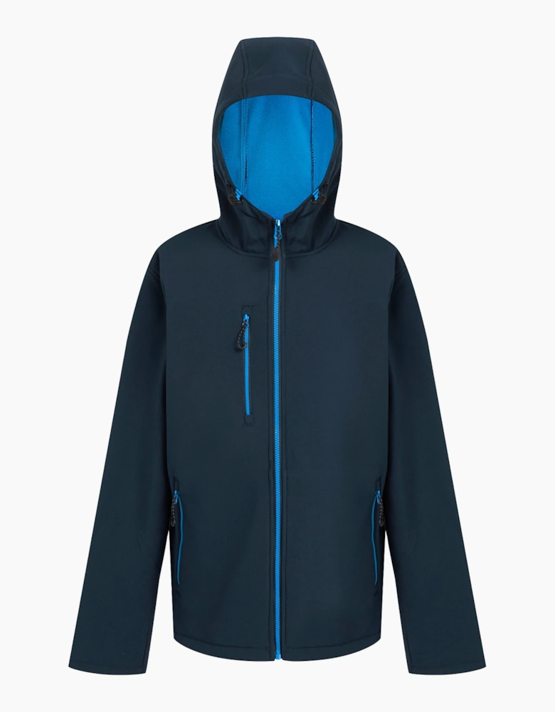 Mens Navigate Double Layered Hooded Soft Shell Jacket