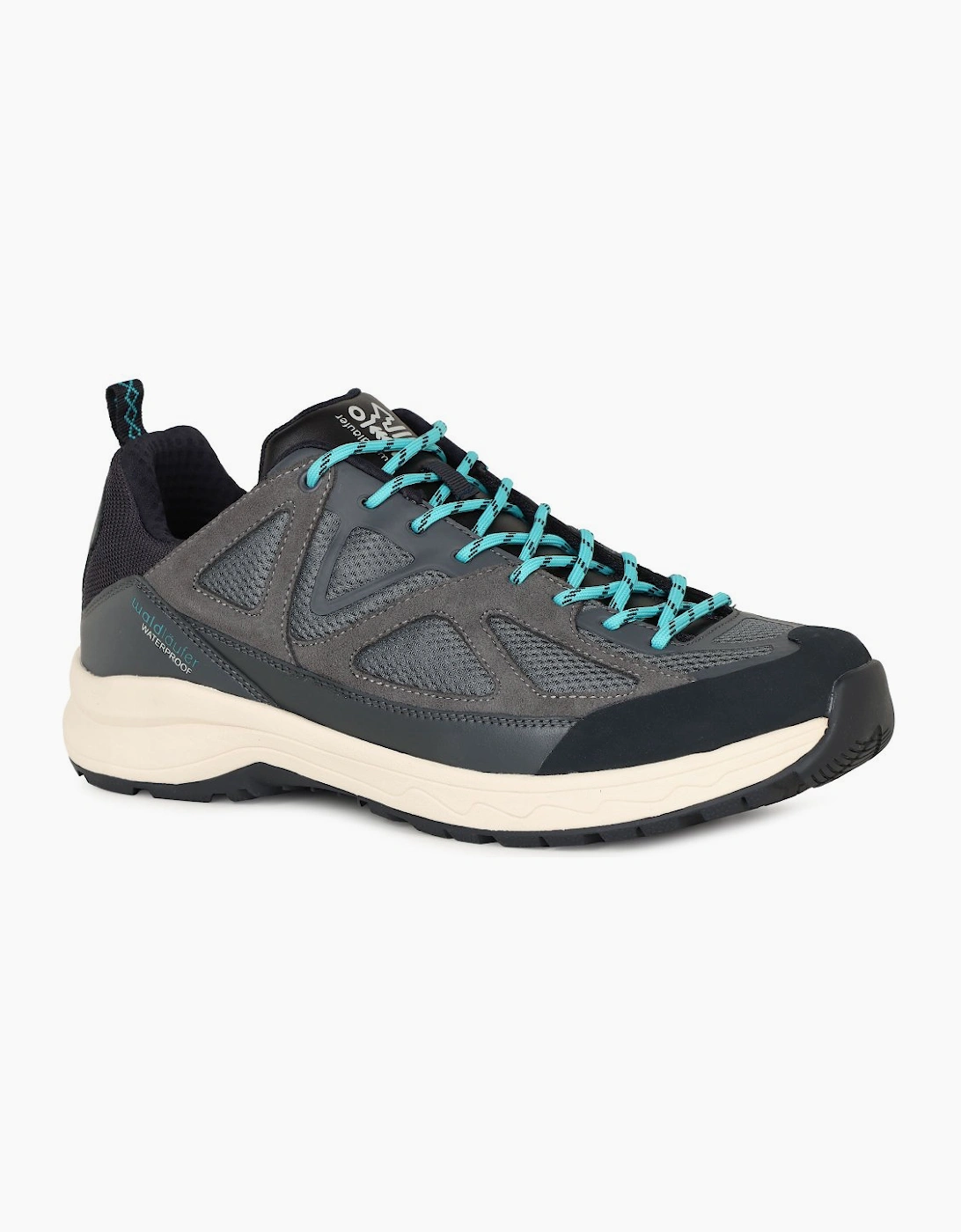 WALDLAUFER Men's Fred Mens Walking Shoes - Grey - Size: 9.5