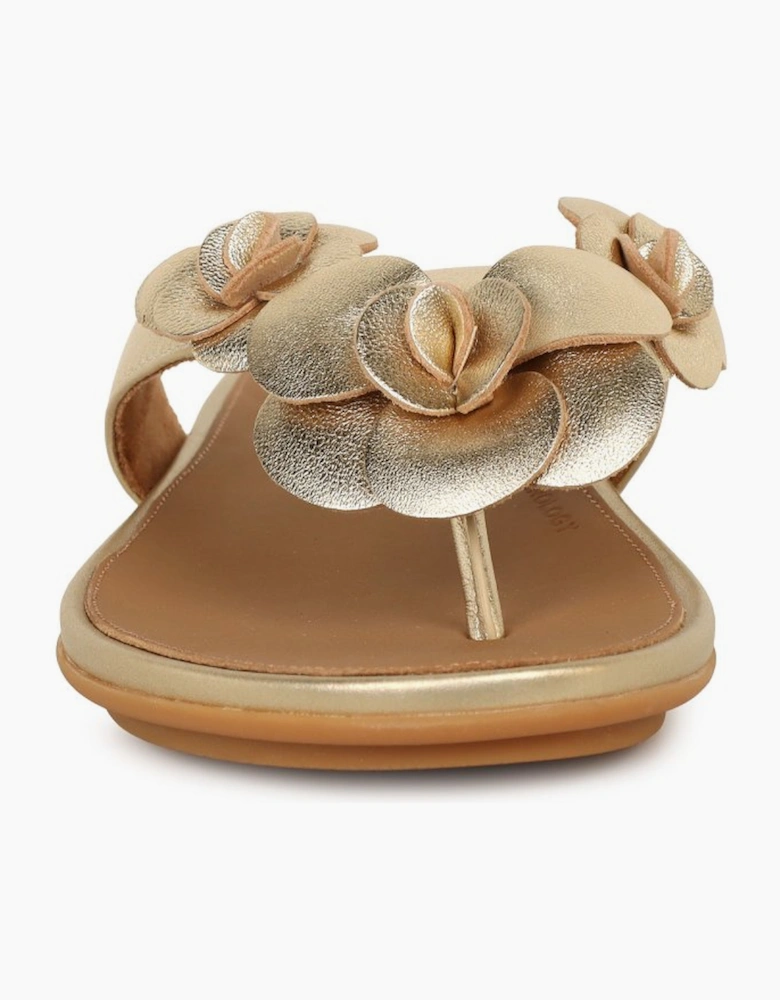 Gracie Flower Womens Toe Post Sandals