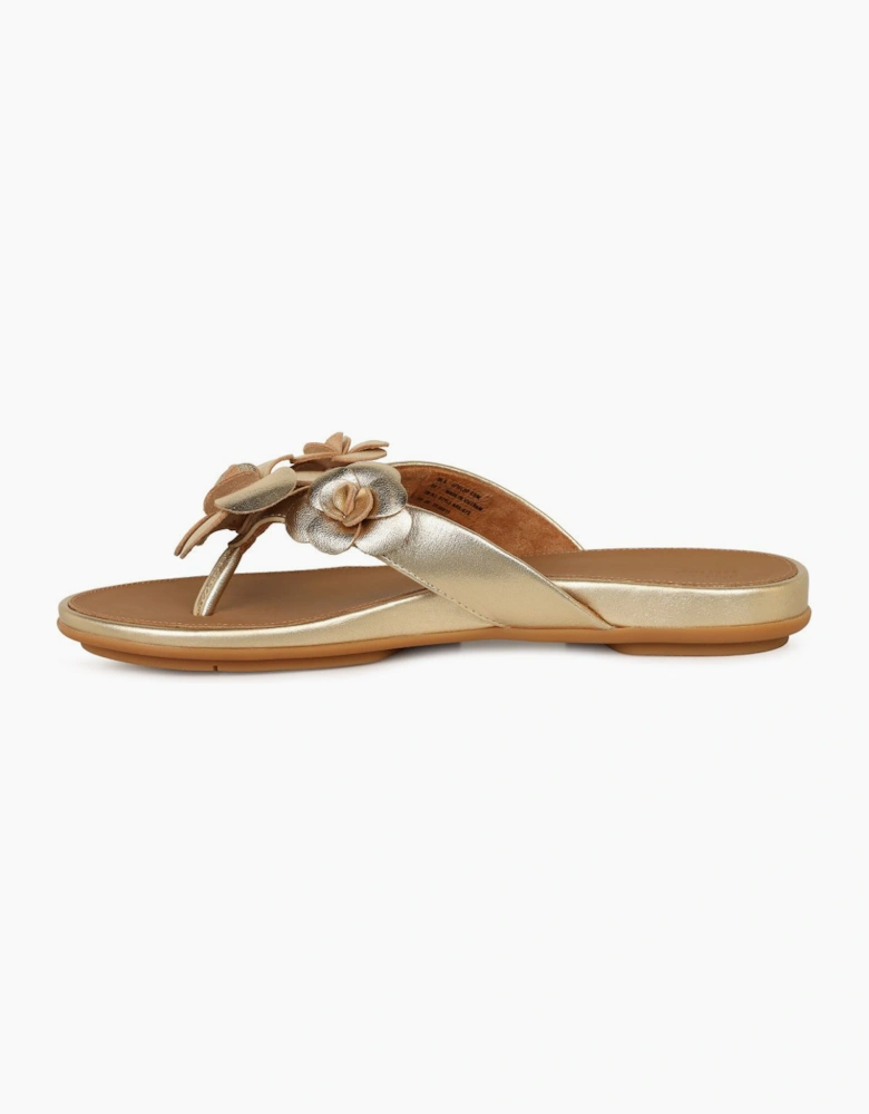 Gracie Flower Womens Toe Post Sandals