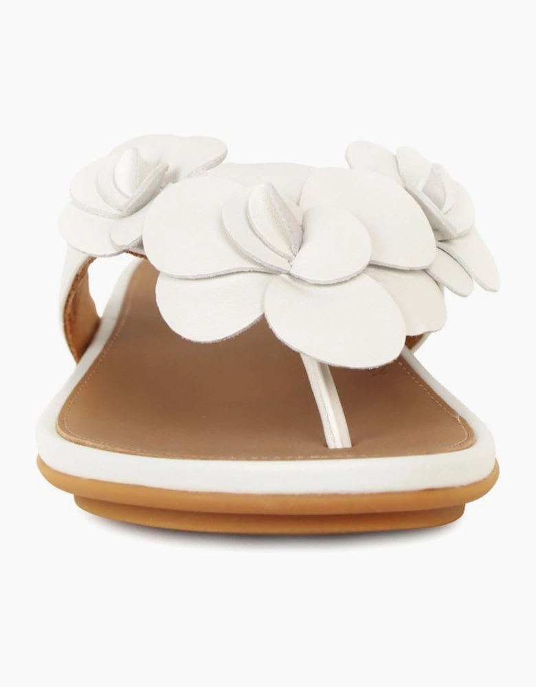 Gracie Flower Womens Toe Post Sandals