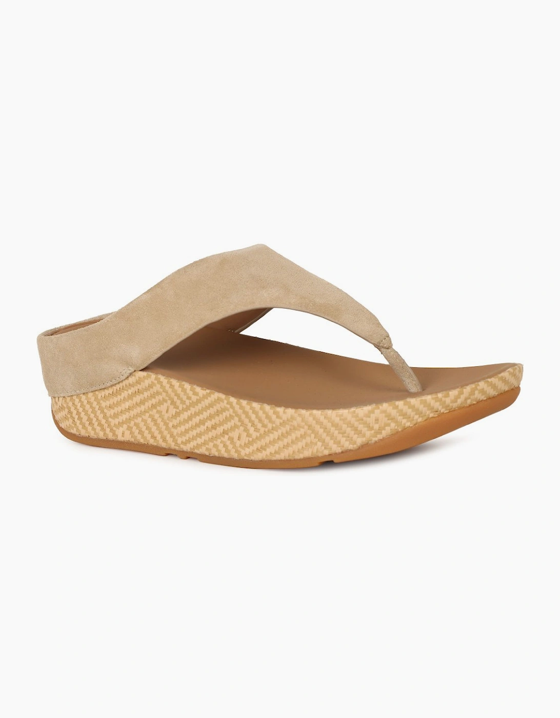 Fitflop Women's Tan Lulu Lux Graphic Weave Sandals - Size: 6.5