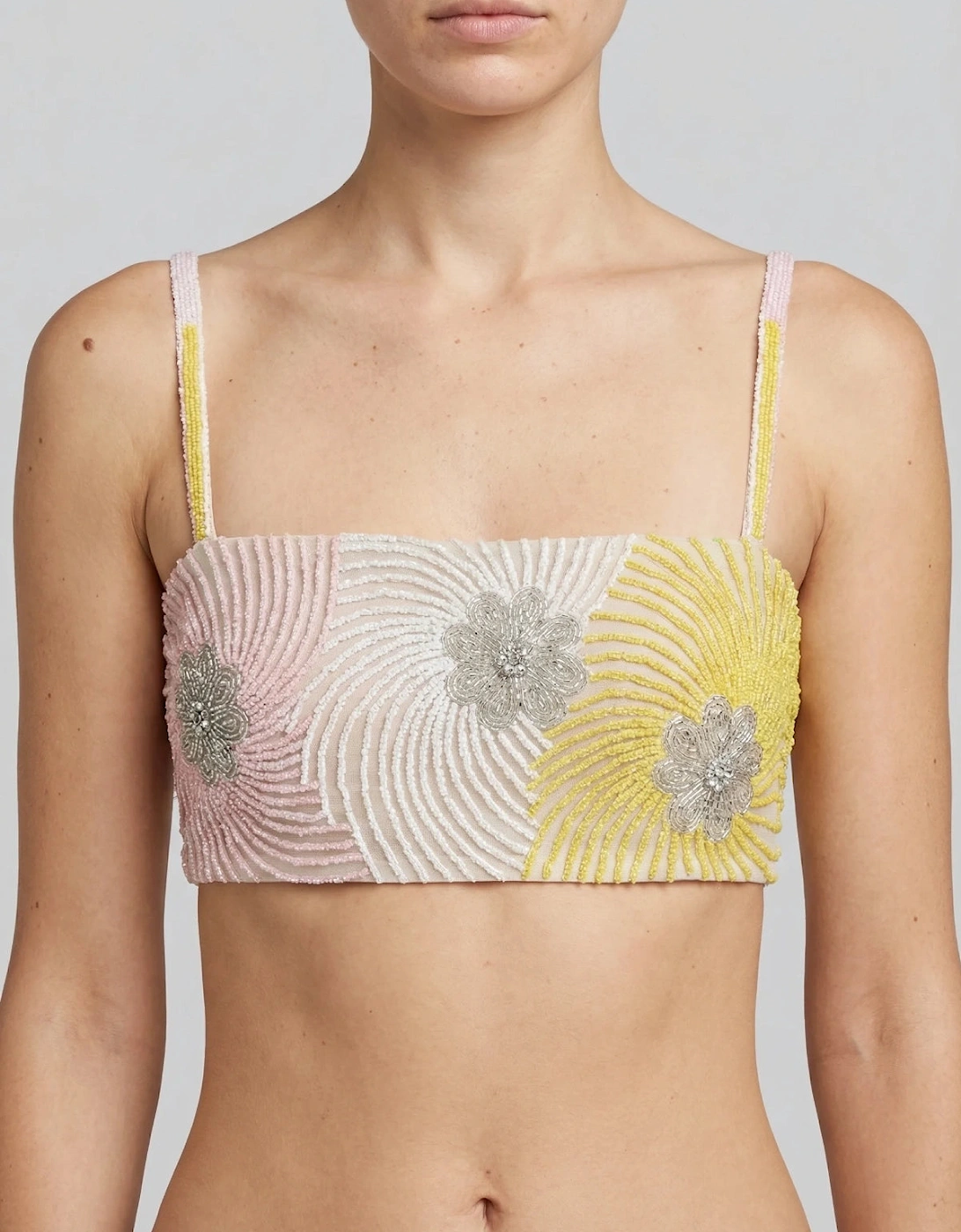 Sunbeam Floral Embroidered Crop Top, 4 of 3