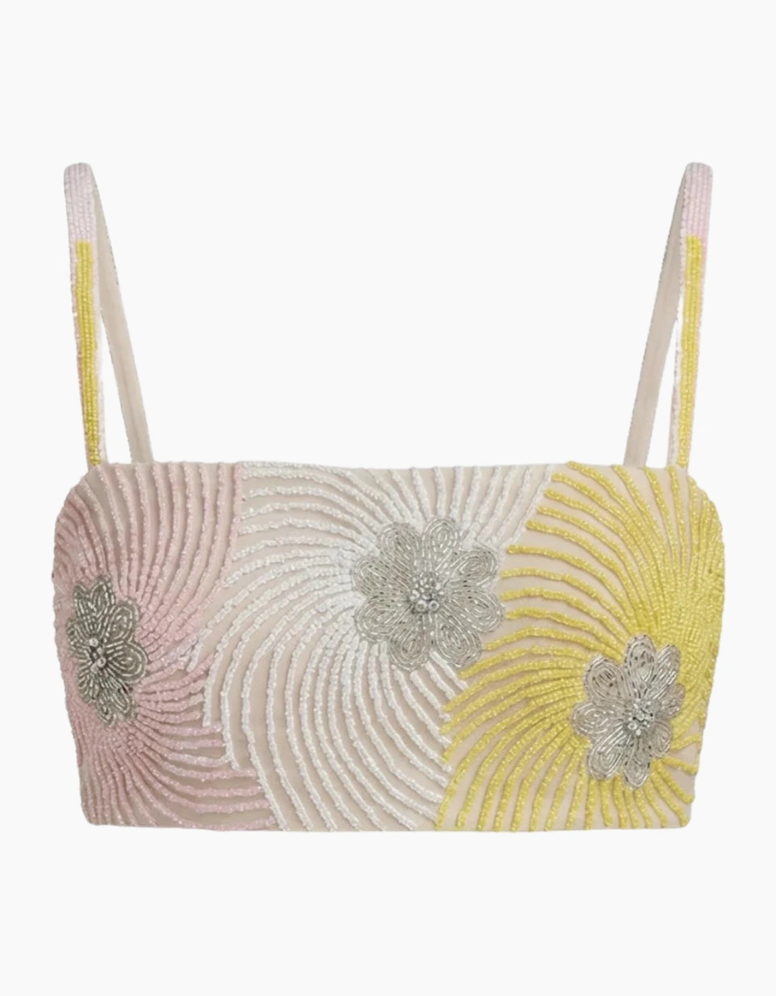 Sunbeam Floral Embroidered Crop Top