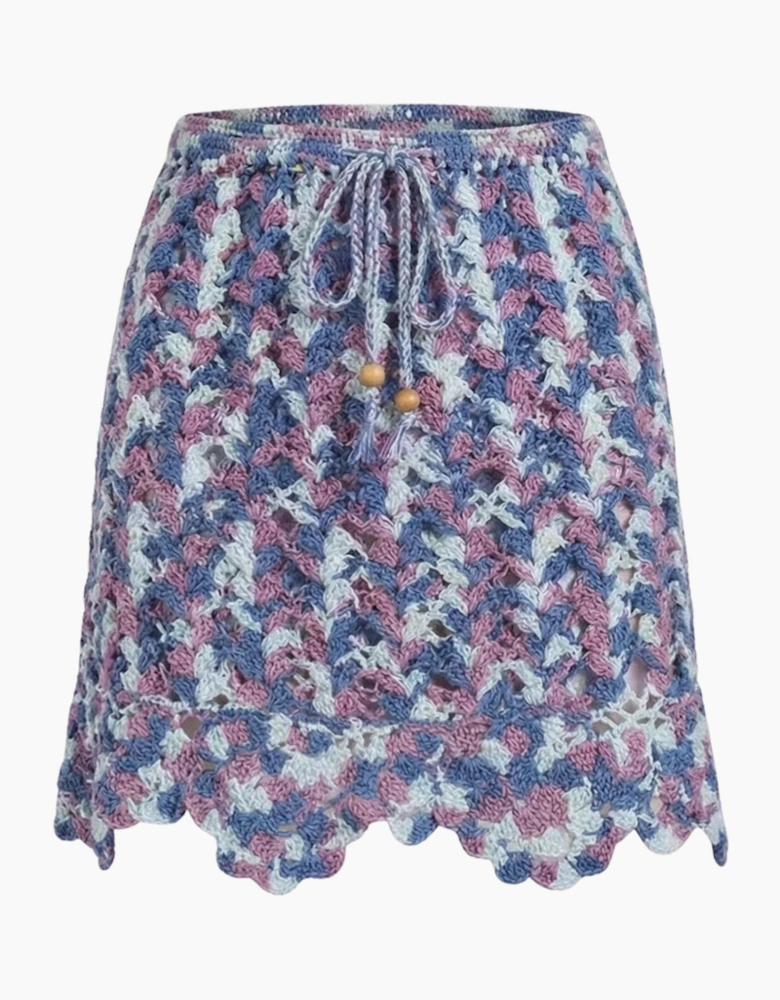 Solara Crochet Mini Skirt