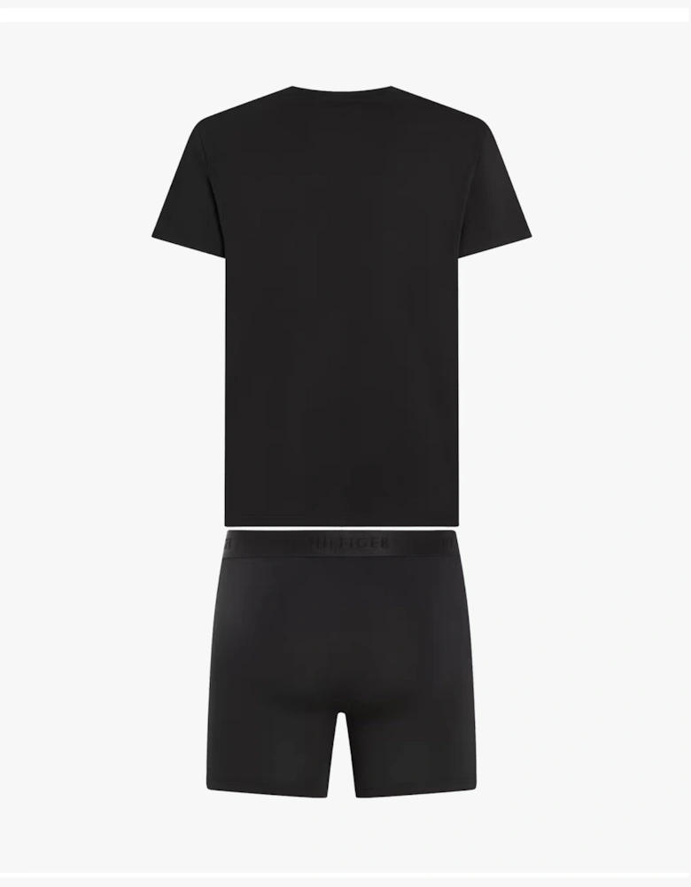 Tommy Hilfiger Mens Boxer Briefs & T-Shirt Black