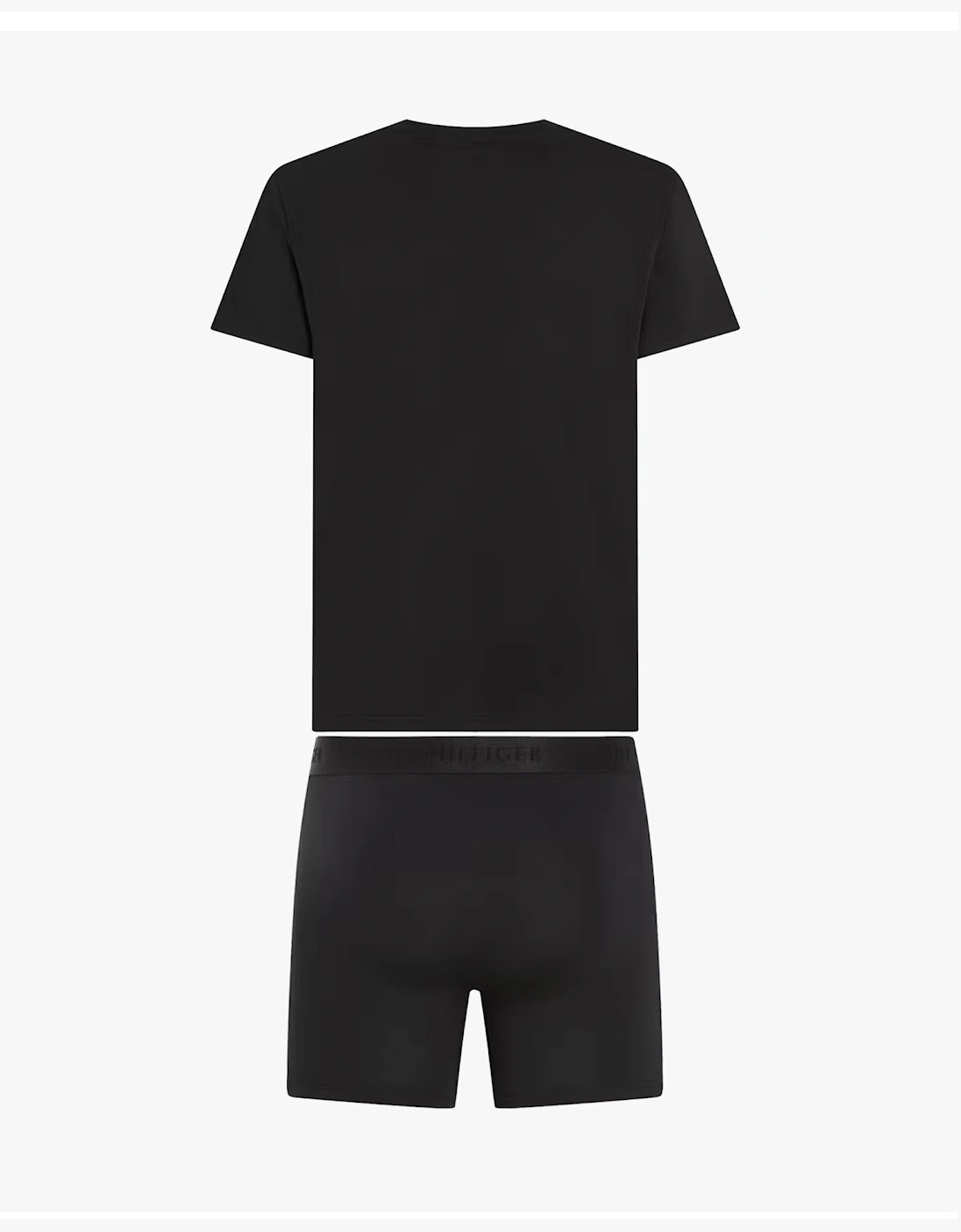 Tommy Hilfiger Mens Boxer Briefs & T-Shirt Black