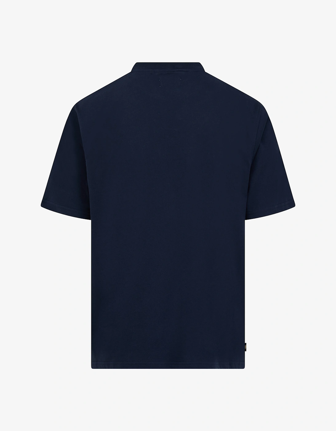Aquascutum Mens Club Check Piping T-Shirt - Navy 11