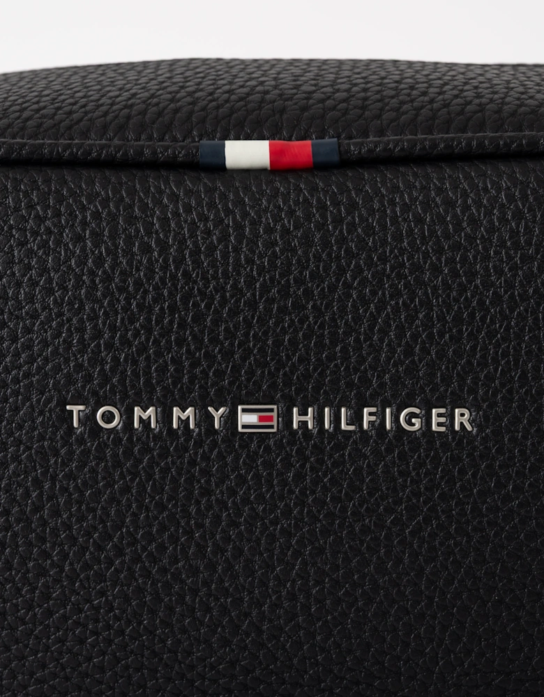 Essential PU Mens Washbag - Black