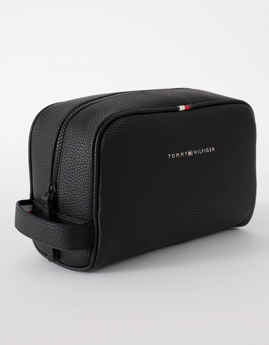 Essential PU Mens Washbag - Black