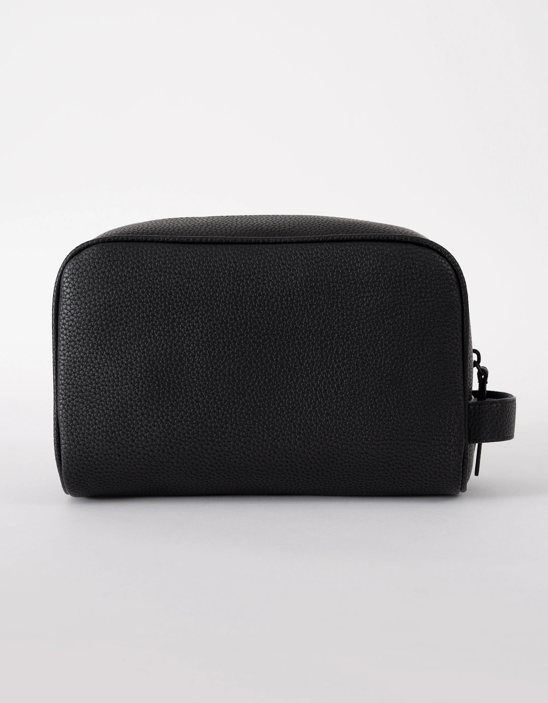 Essential PU Mens Washbag - Black
