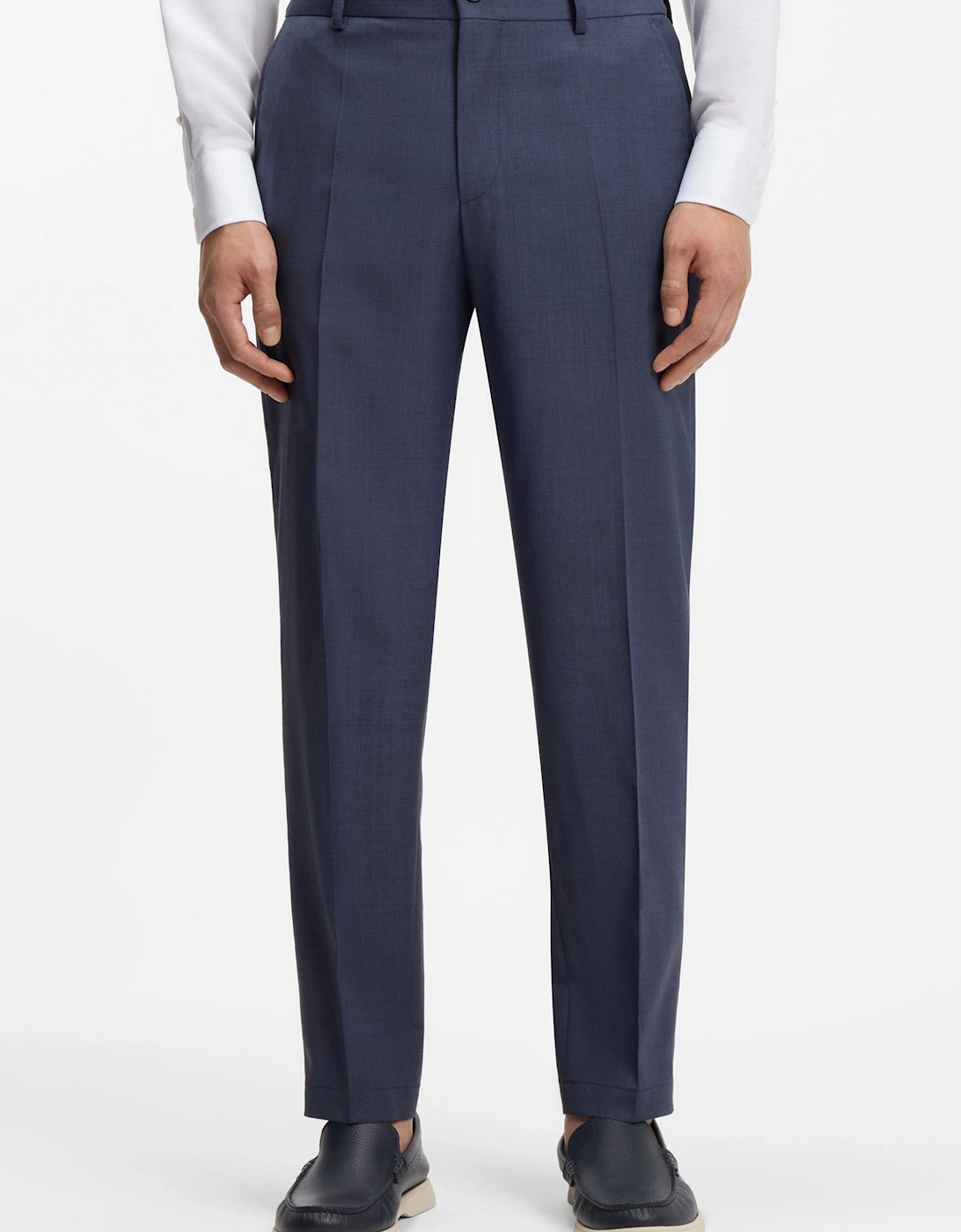 P Perin Tapered Trousers Navy
