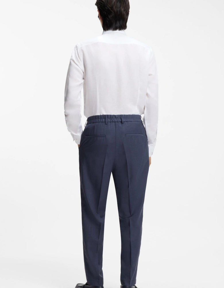 P Perin Tapered Trousers Navy