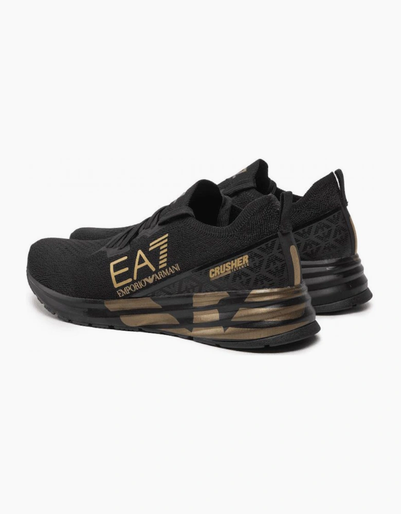 Crusher Black/Gold Sneaker Trainer