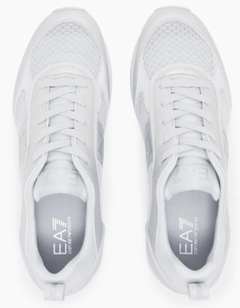 Silver/White Sneaker Trainer