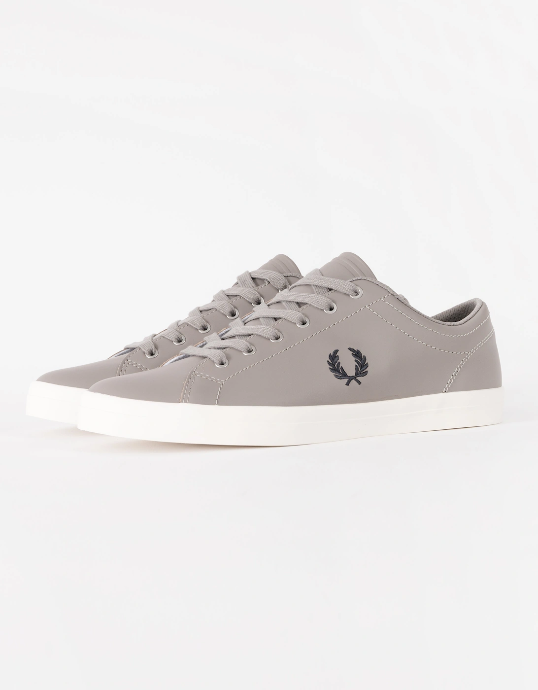 Mens Baseline Leather Trainers - Cloudburst 119, 6 of 5