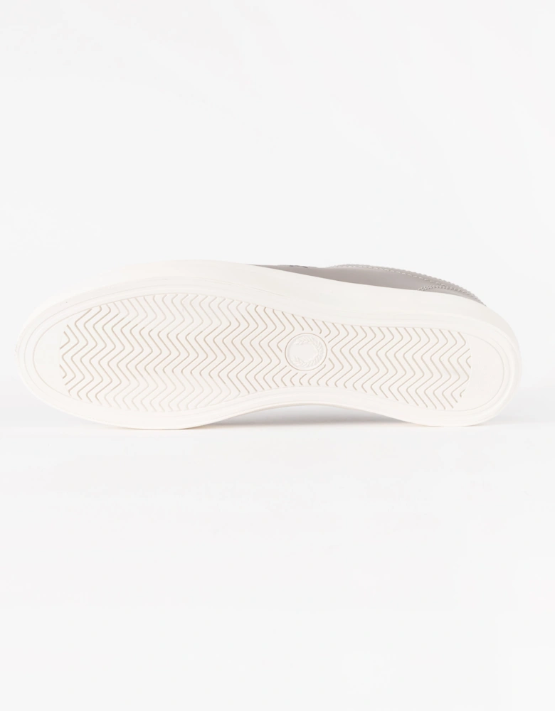 Mens Baseline Leather Trainers - Cloudburst 119