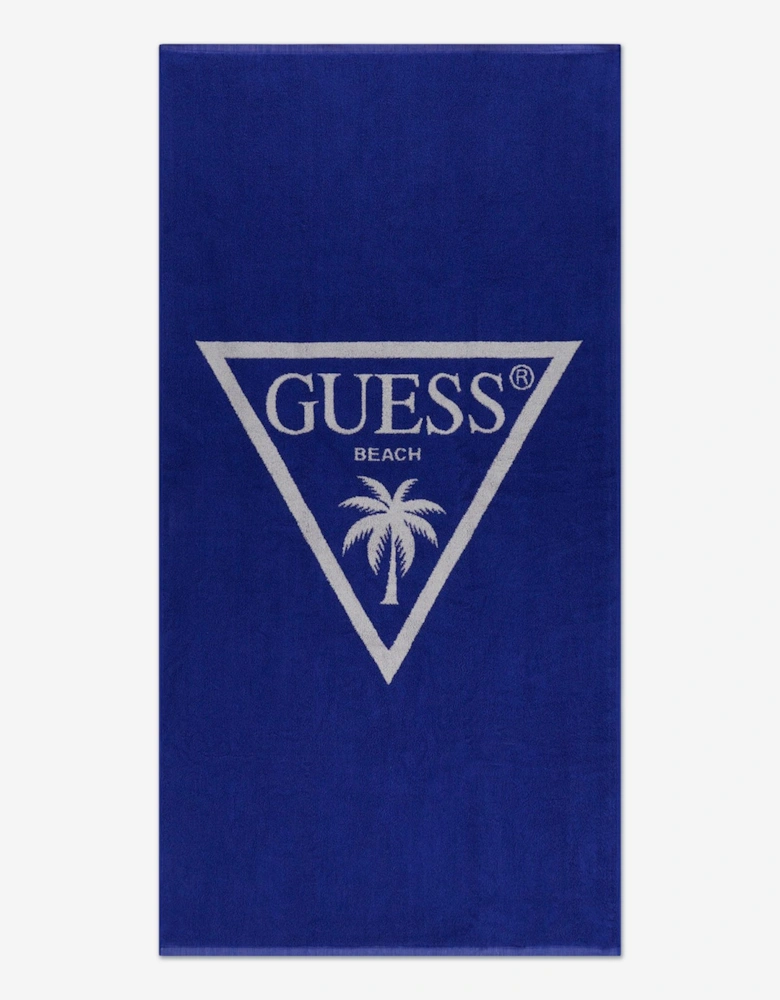 Kids Logo Beach Towel in Blue (142cm)