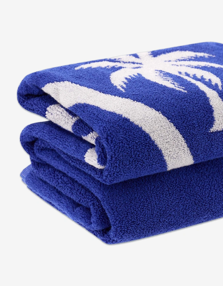 Kids Logo Beach Towel in Blue (142cm)