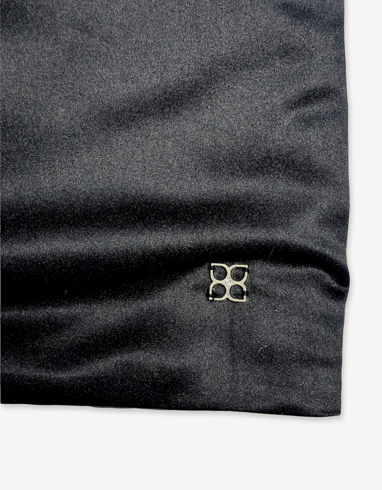 BCBGMAXAZRIA Girls Diamante Puff Sleeve Dress in Black