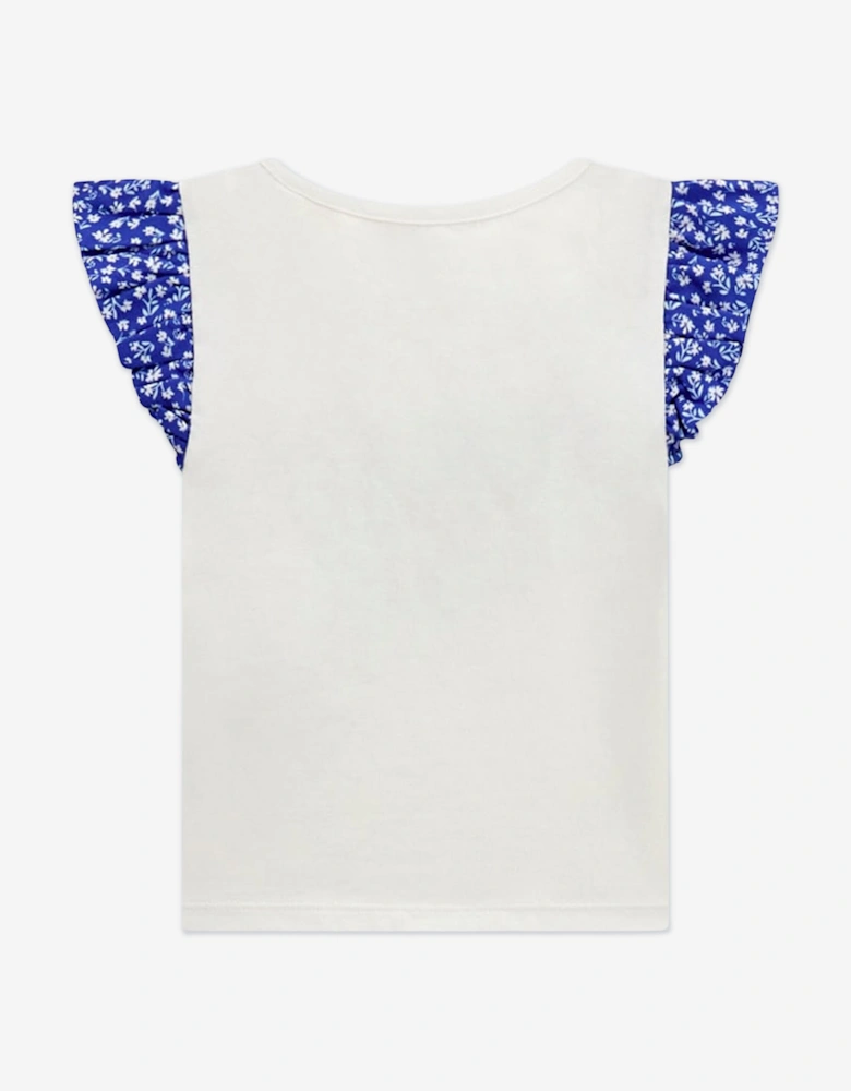 Girls T-Shirt and Shorts Set in Blue