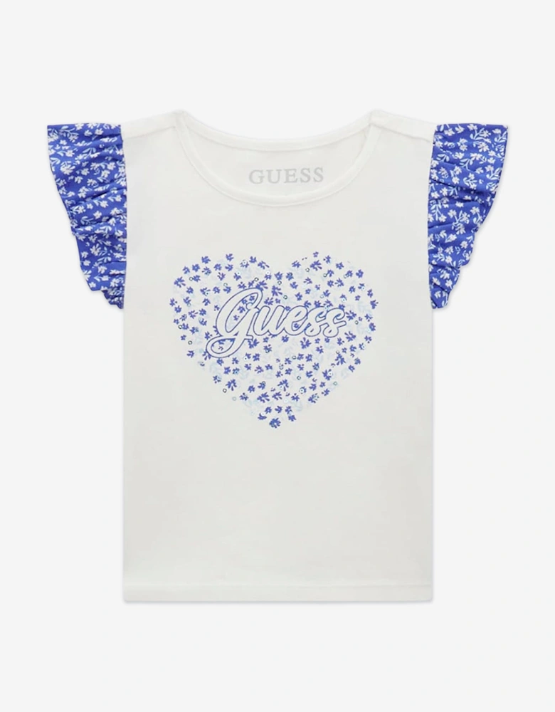 Girls T-Shirt and Shorts Set in Blue