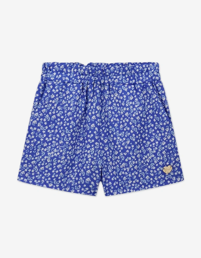 Girls T-Shirt and Shorts Set in Blue