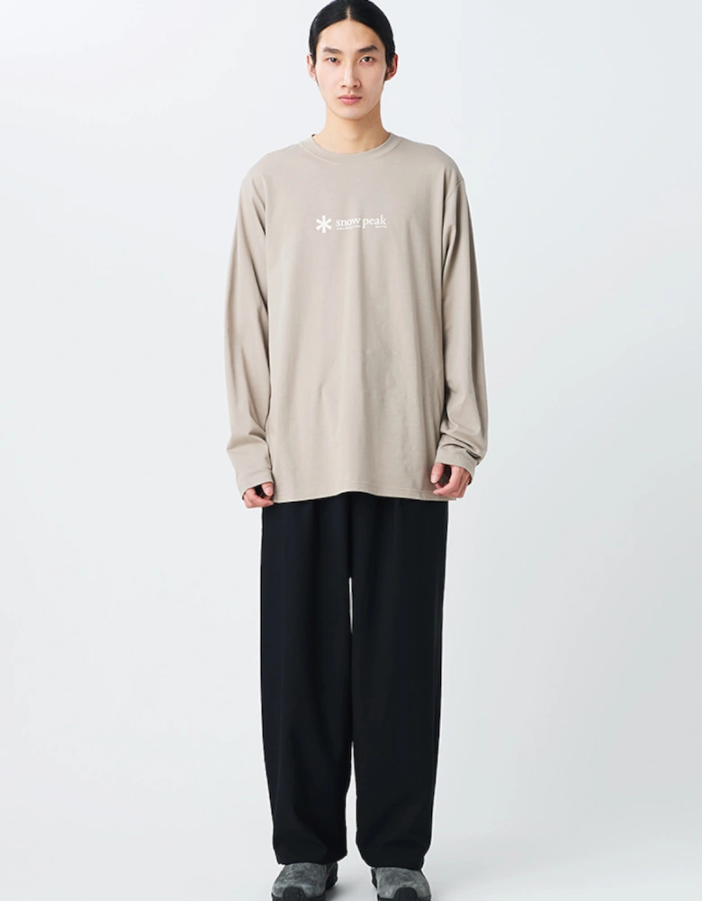 Snow Peak Soft Cotton Logo Long Sleeve T-Shirt