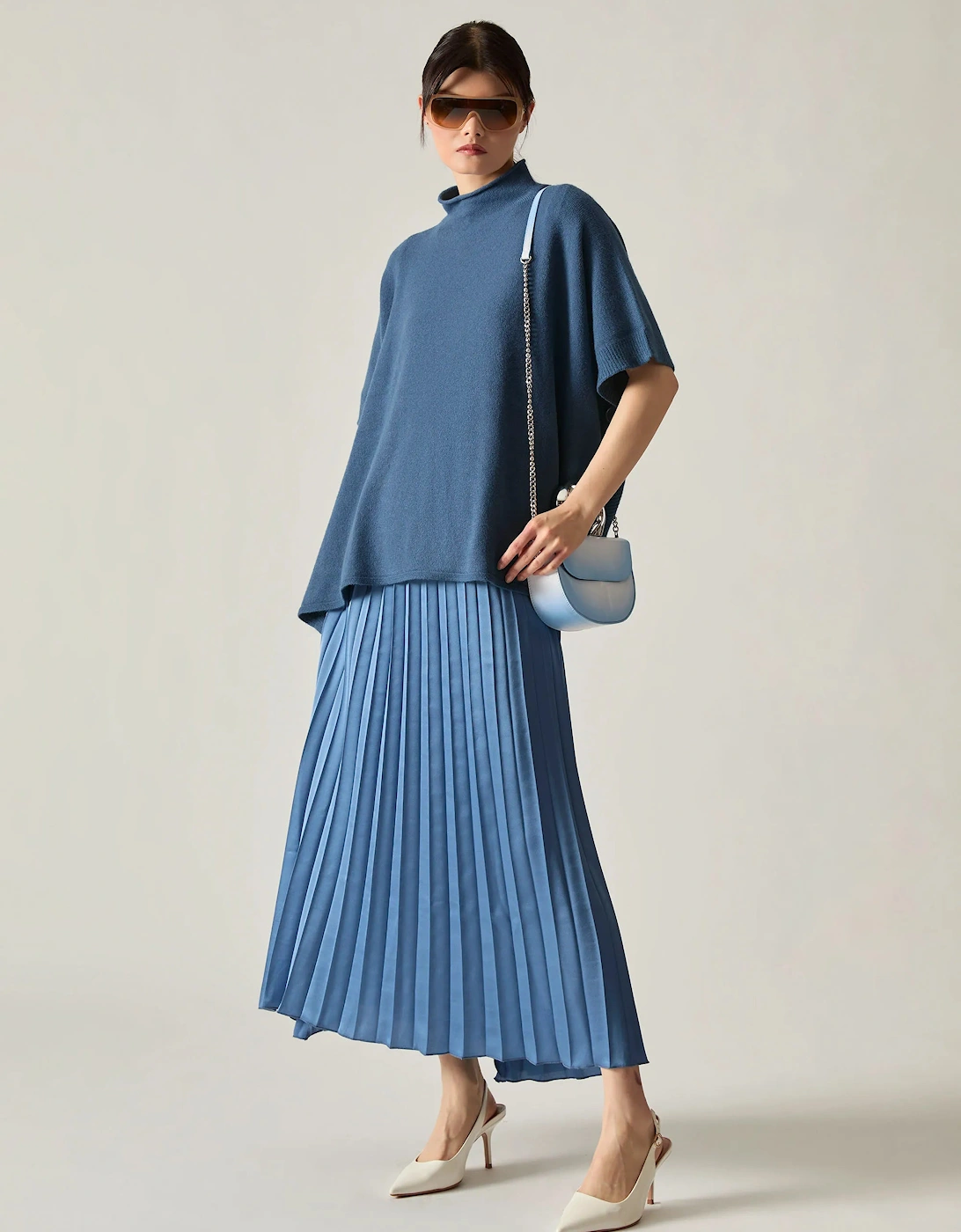 Denim Side Button Poncho, 6 of 5