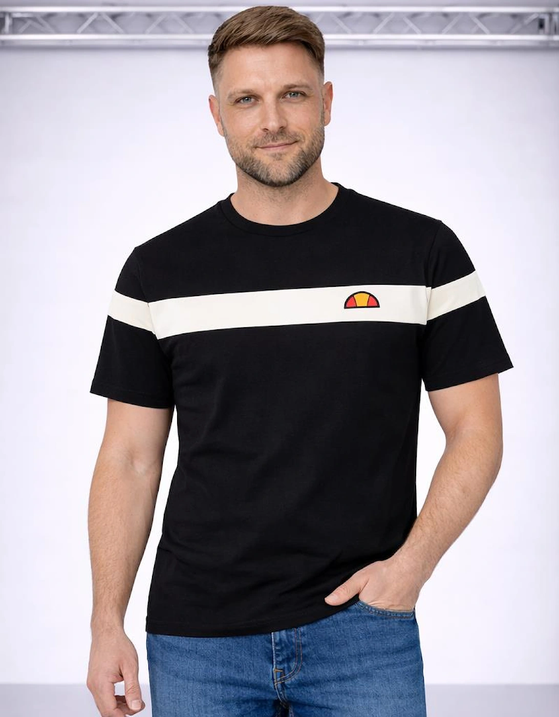 Caserio T-Shirt Black/White/Off White