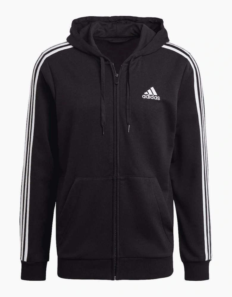 Essentials 3-Stripes Full-Zip Hoodie - Essentials French Terry 3-Stripe Full-Zip Hoodie