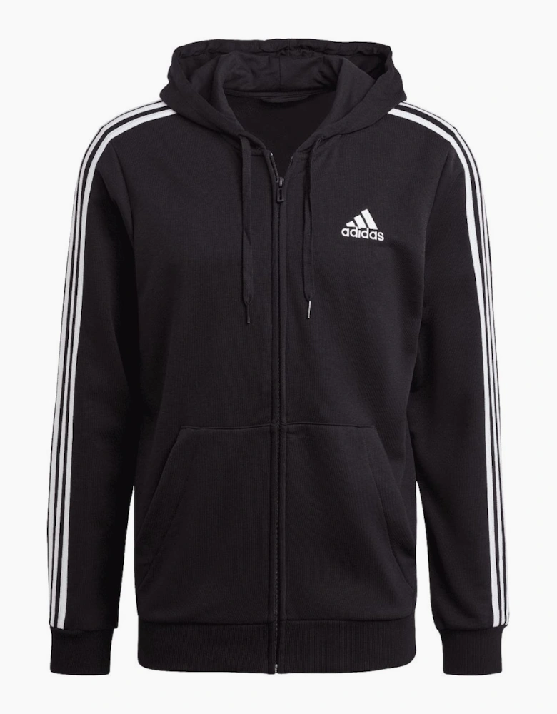 Essentials 3-Stripes Full-Zip Hoodie - Essentials French Terry 3-Stripe Full-Zip Hoodie