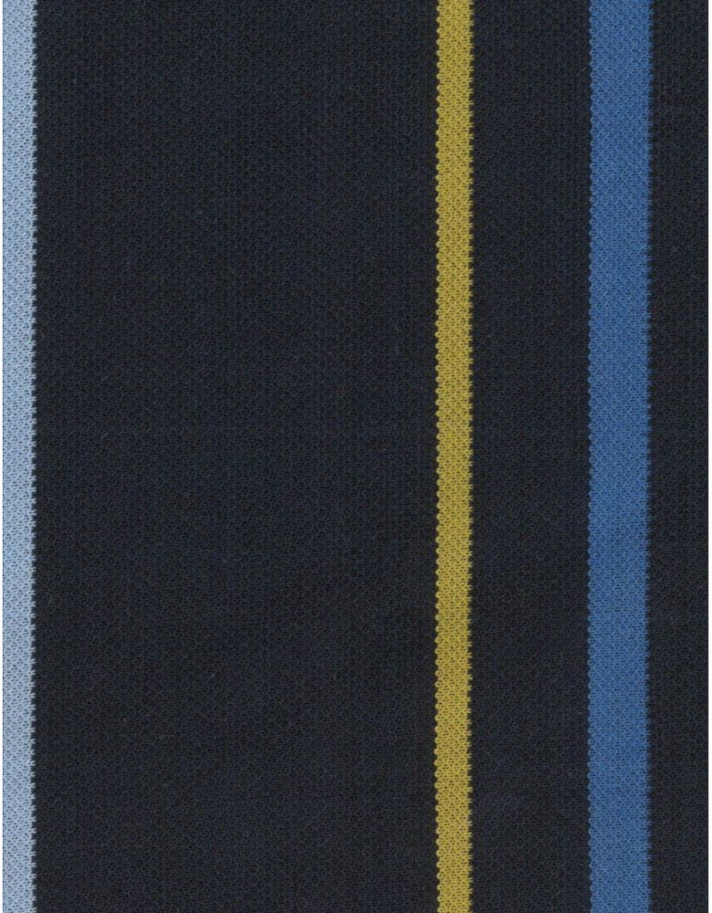 Split Stripe Polo Shirt 49 DK NAVY