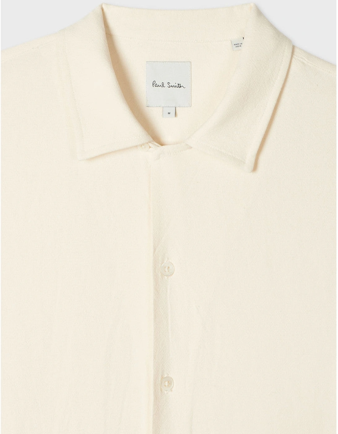 SS Shirt with Embroidery  04 Ivory
