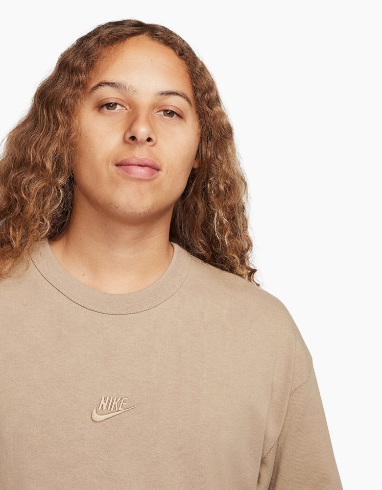 Sportswear Premium Loose Fit T-Shirt Beige