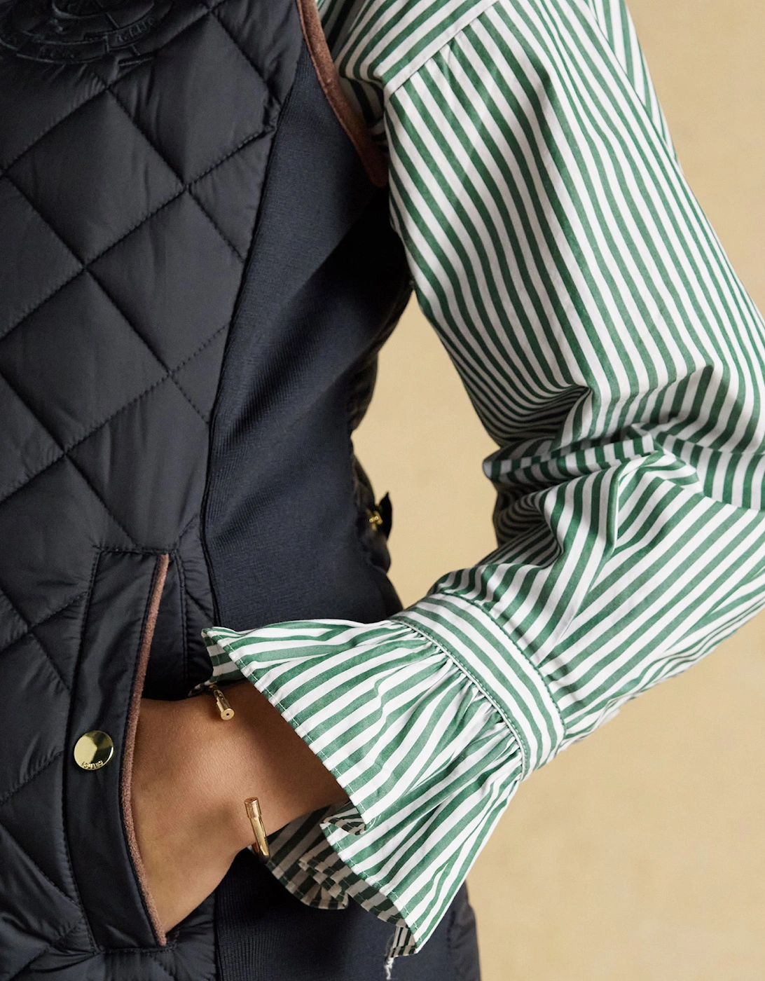 BRAEMAR LUXE GILET Womens Gilets Navy, 7 of 6