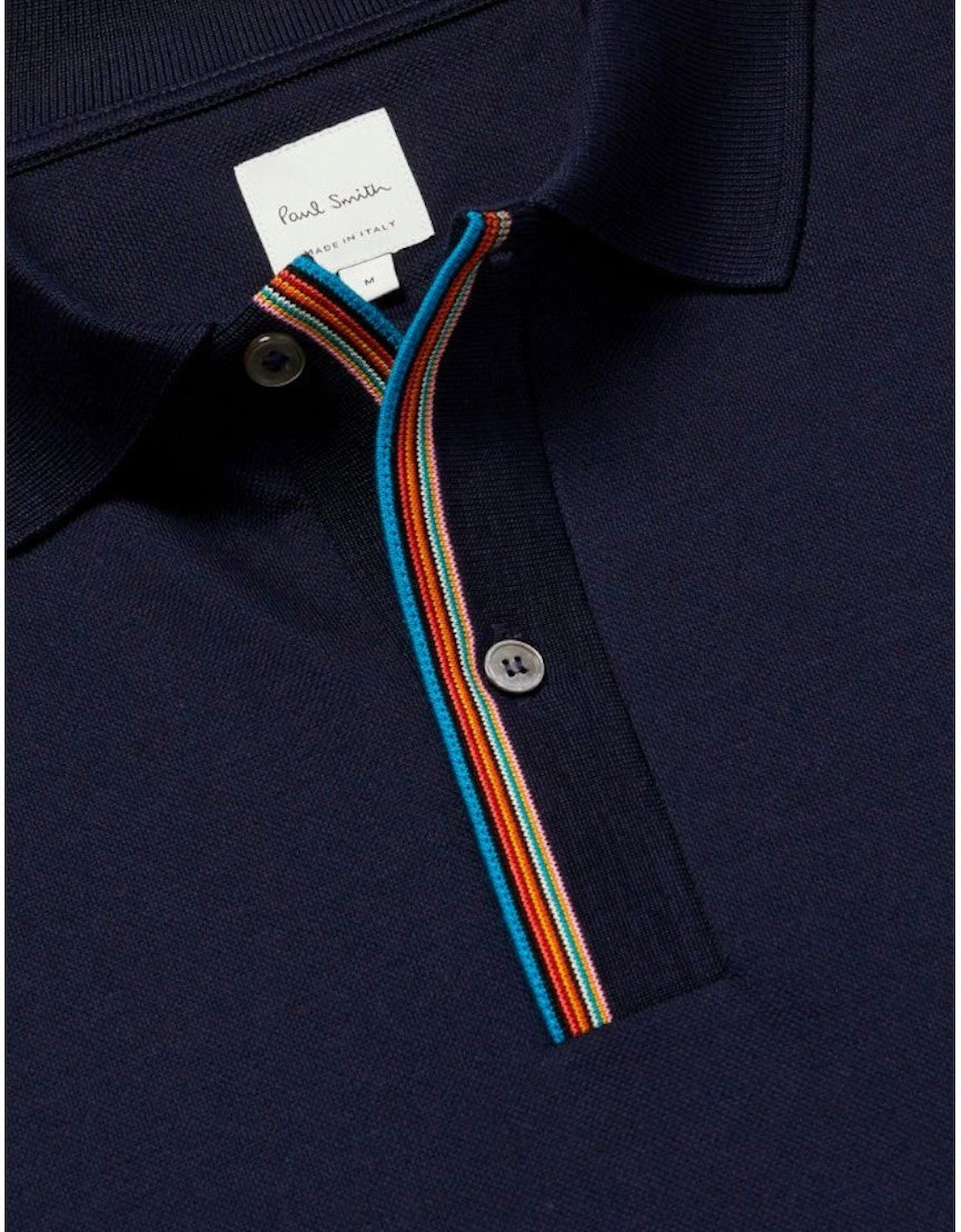 Striped Placket Polo Shirt 49 DK NAVY