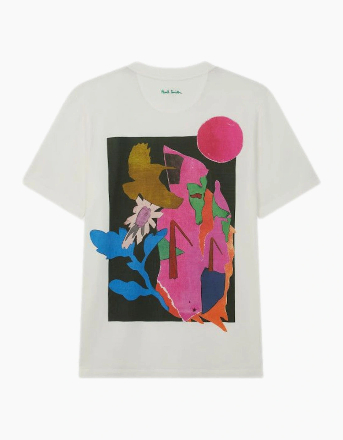 Collage Print T-Shirt 01 WHITE
