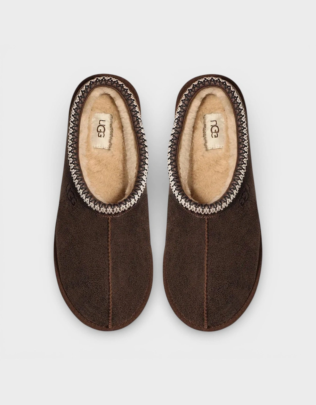Tasman Distressed Slipper Brown