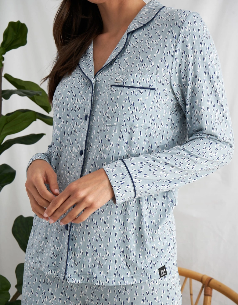 Bamboo Pyjama Set in Heart Splash - Wholesale